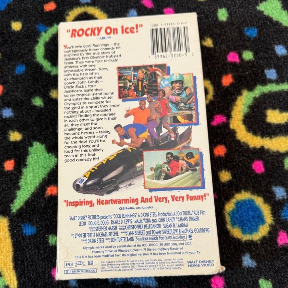COOL RUNNING VHS - Picture 2 of 3